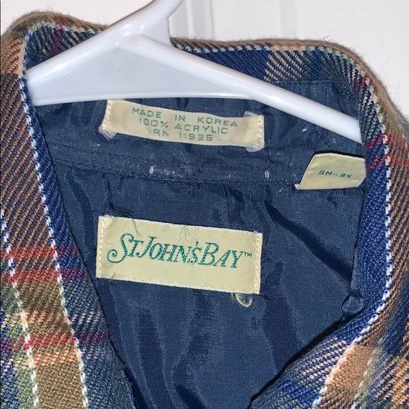 Vintage navy blue flannel - Picture 3 of 5